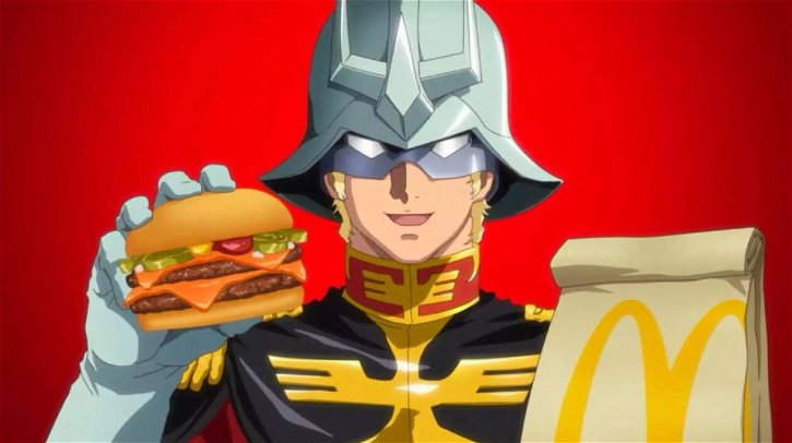 Immagine di Nei McDonald's giapponesi arrivano gli hamburger di Char Aznable (Mobile Suit Gundam)