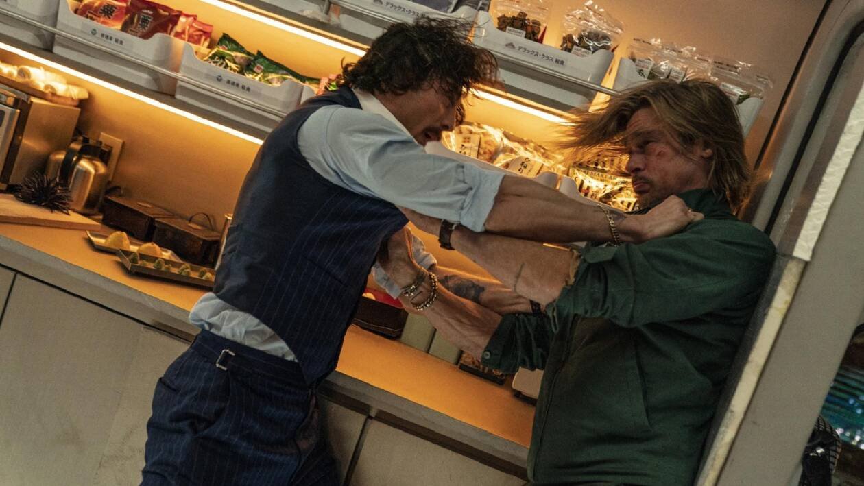 Immagine di L'adrenalinico trailer italiano di Bullet Train con Brad Pitt