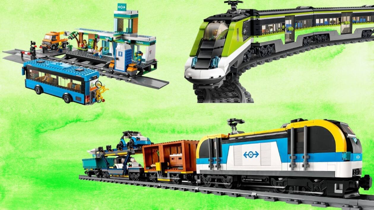 Immagine di LEGO si rimette sui binari con due nuovi treni e una stazione