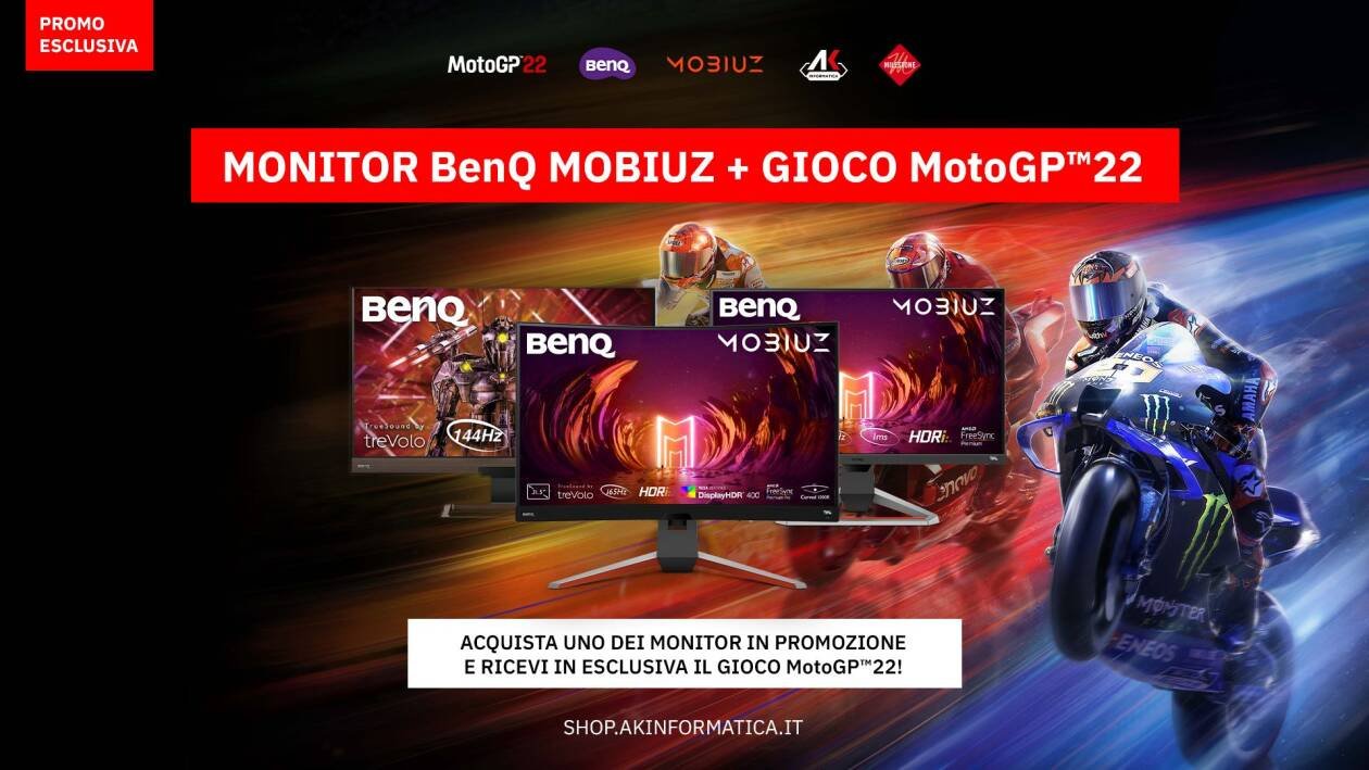 Immagine di MotoGP 22 in regalo acquistando un monitor gaming BenQ!