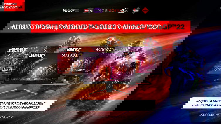 Immagine di MotoGP 22 in regalo acquistando un monitor gaming BenQ!