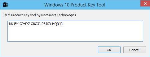 Visualizzare il codice Product Key di Windows 10