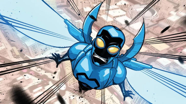 Immagine di Jaime Reyes spicca il volo nelle prime immagini di Blue Beetle: Graduation Day