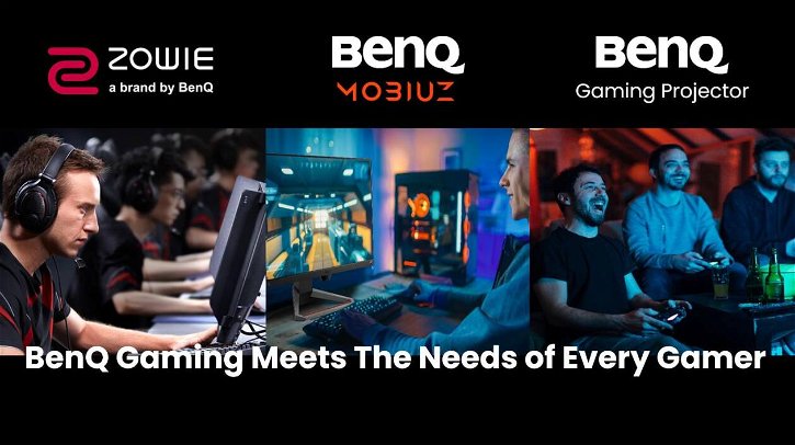 Immagine di BenQ rinnova i prodotti Mobiuz e Zowie e introduce un proiettore "gaming" alla Gamescom 2022