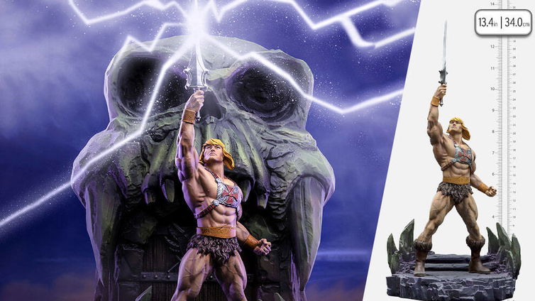 Immagine di He-Man è potentissimo nella nuova statua di Iron Studios