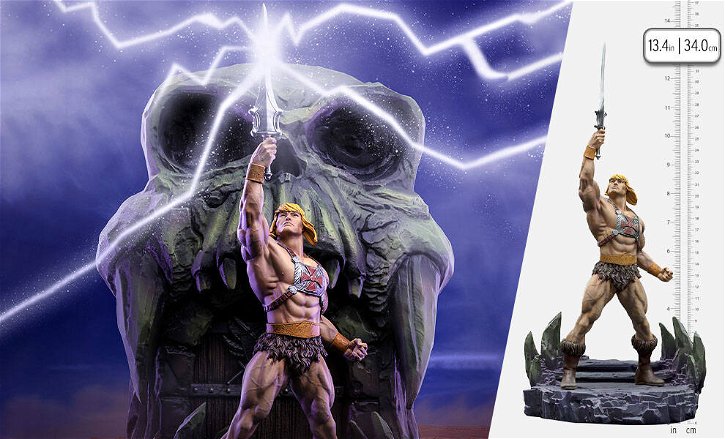 Immagine di He-Man è potentissimo nella nuova statua di Iron Studios
