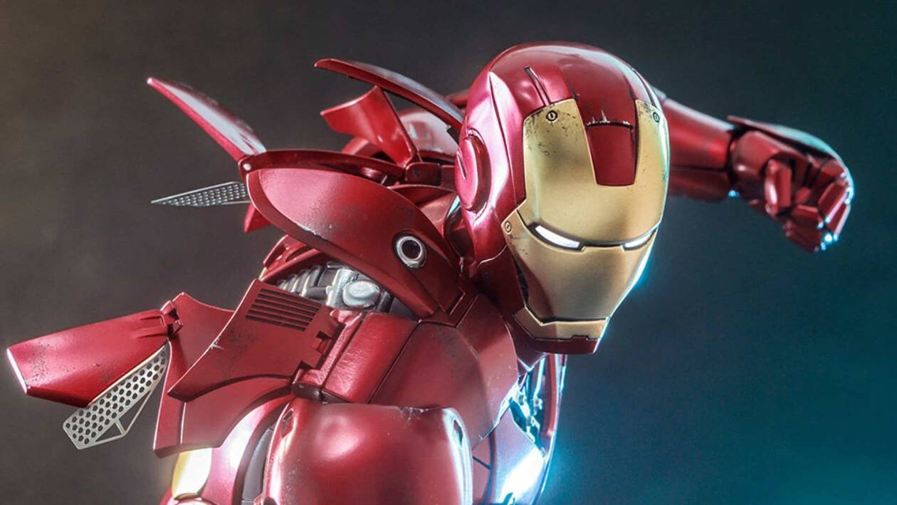 Immagine di L'action figure Iron Man Mark III è in vero metallo