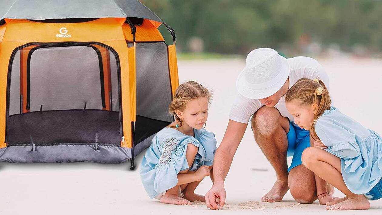 Immagine di Splendida tenda da spiaggia in sconto su Amazon del 26%!
