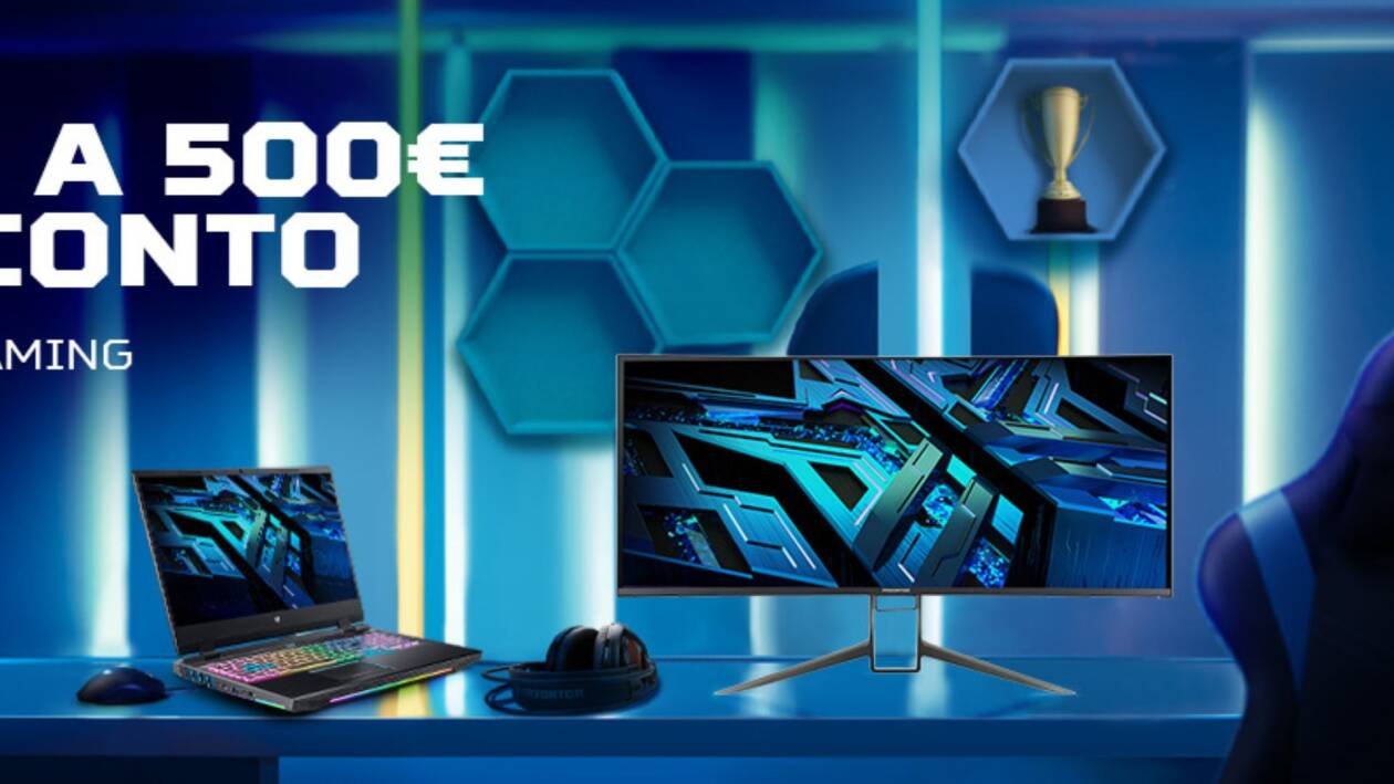 Immagine di Desktop e notebook gaming Acer, fino a 500€ di sconto per pochi giorni!
