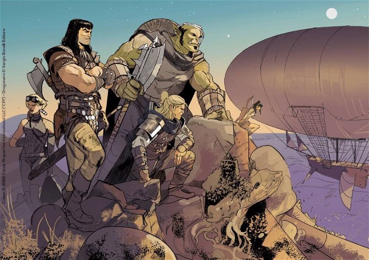 Immagine di Conan il Barbaro/Dragonero - L’ombra del drago: due icone fantasy si incontrano a Lucca Comics and Games 2022