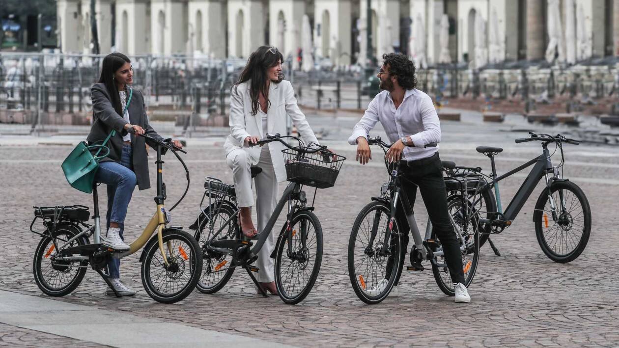 Immagine di Lancia presenta quattro biciclette elettriche