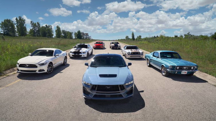 Immagine di Ford Mustang 2024, la muscle car che sgasa da remoto