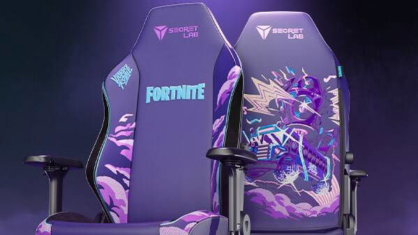 Immagine di Secretlab: ecco la nuova collezione Fortnite Battle Bus Edition