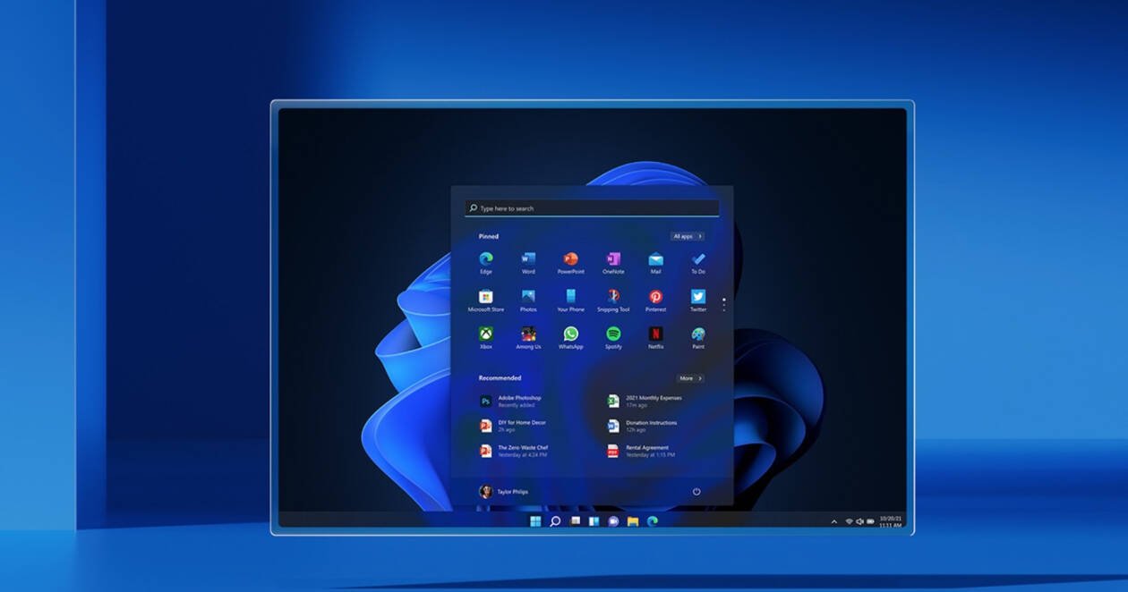 Immagine di Windows 11 punta ai tablet con una nuova barra delle applicazioni