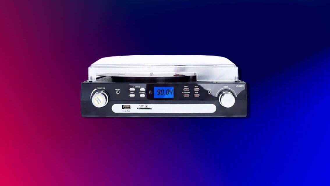 Immagine di Giradischi bluetooth, ricco di funzioni, a metà prezzo su Amazon!