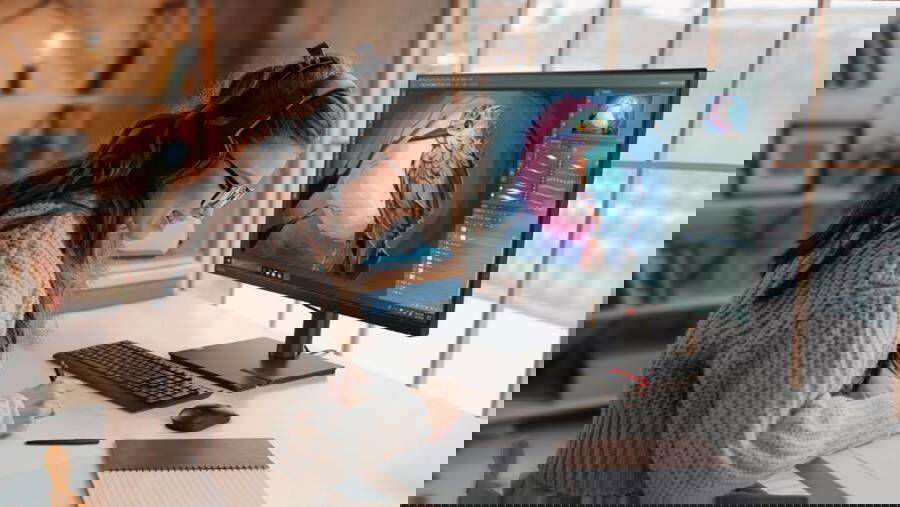 Immagine di Monitor Lenovo da 27" in sconto a meno di 120€, perfetto per il lavoro