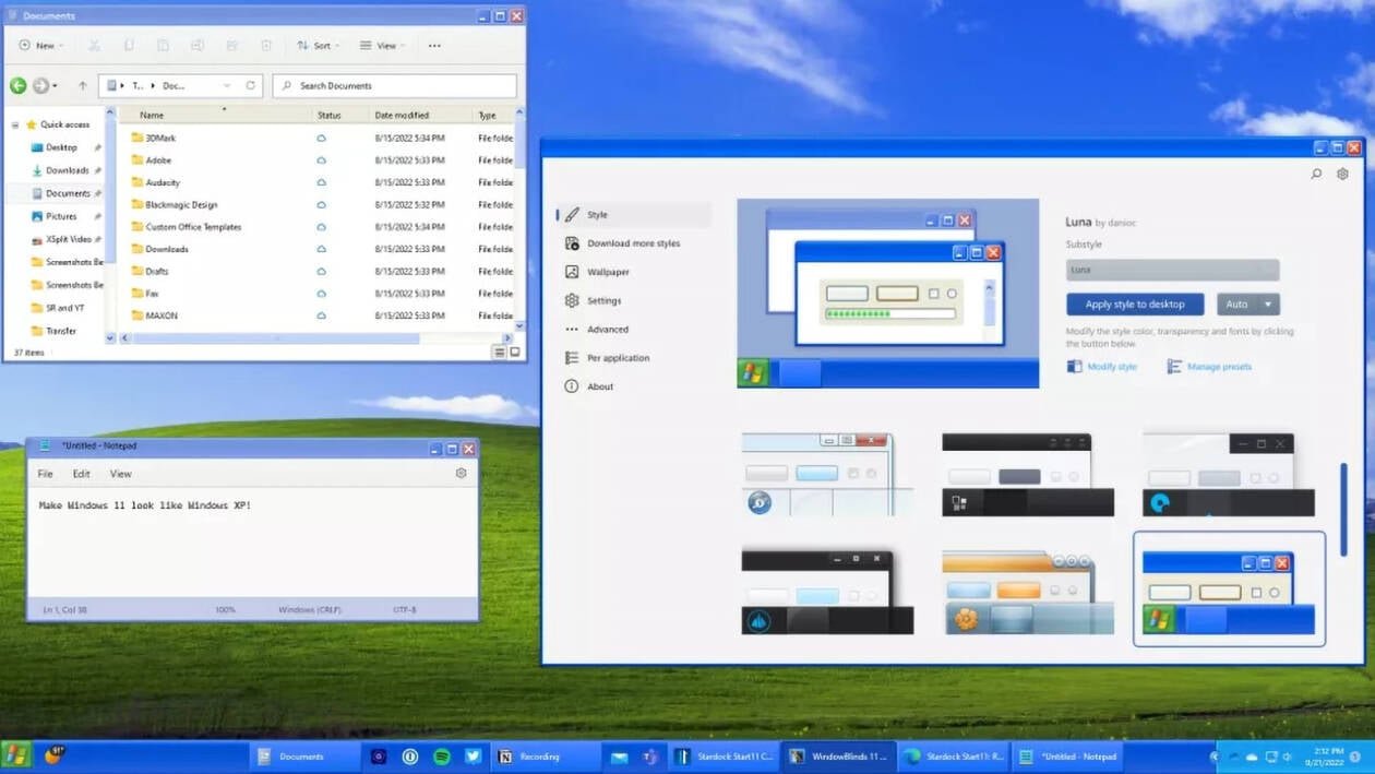 Immagine di Nostalgici? Quest'app trasforma Windows 11 in Windows XP