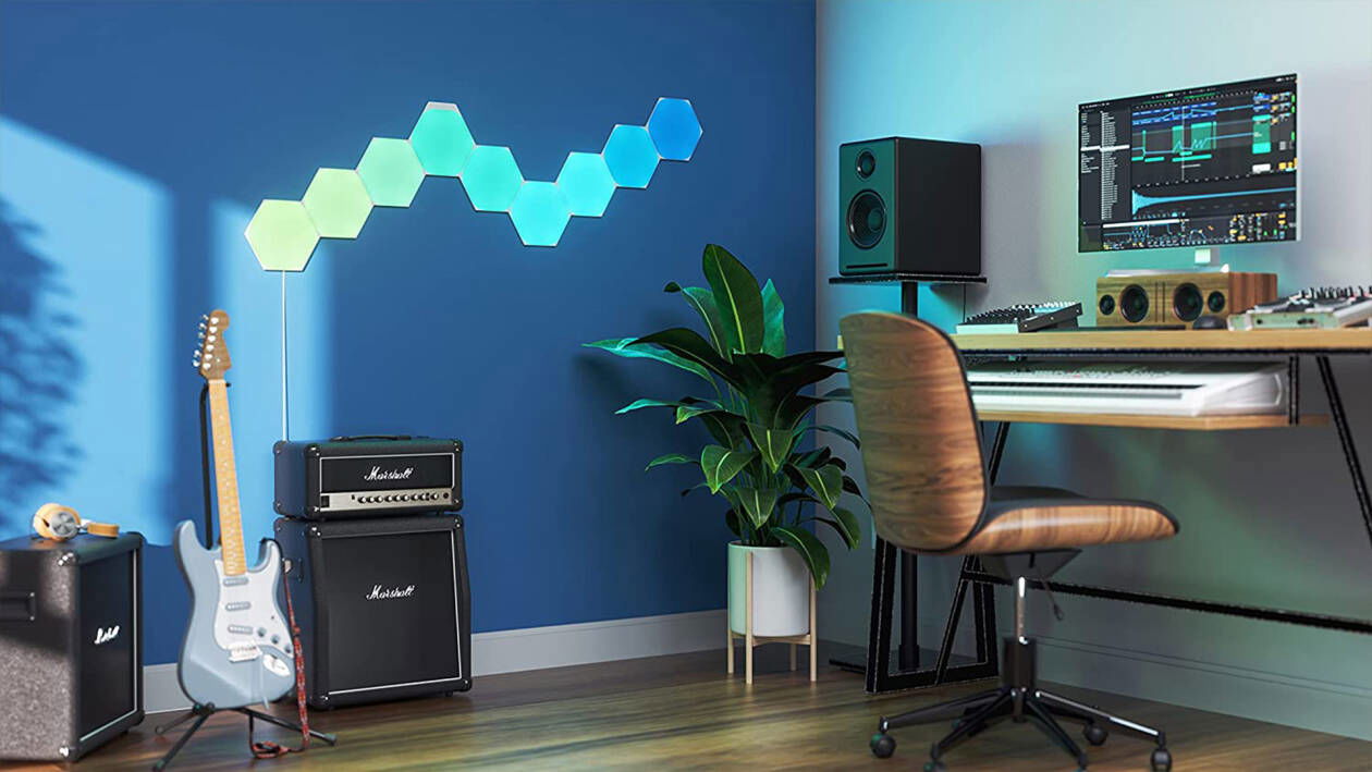 Immagine di Illumina la tua postazione gaming grazie agli sconti Nanoleaf (-30%)