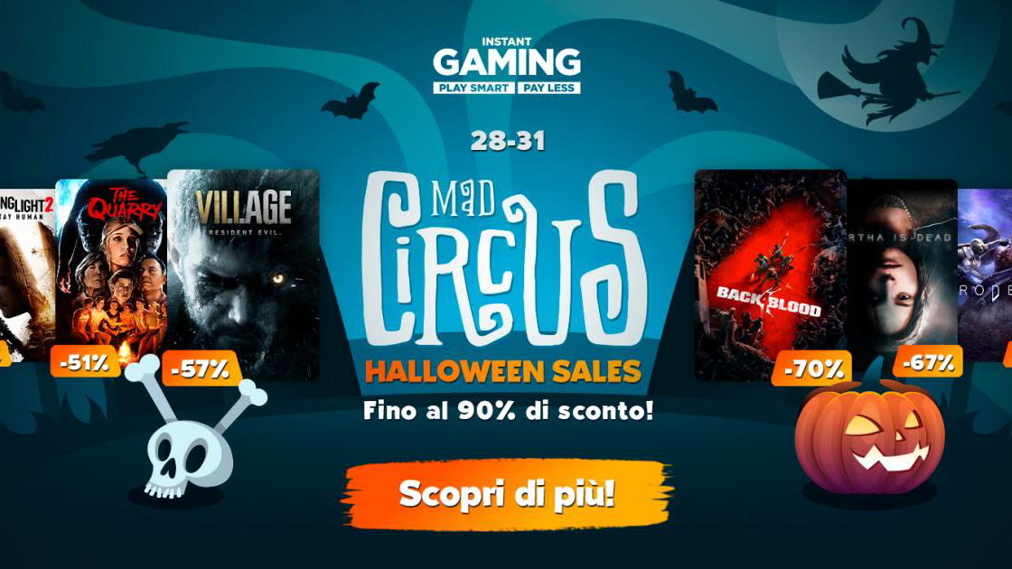 Immagine di Saldi Halloween Instant Gaming, offerte pazze per tutto il weekend!