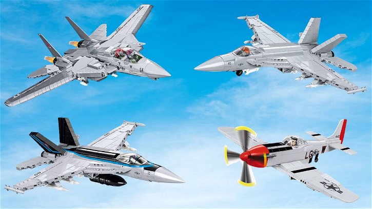 Immagine di Non solo LEGO: gli aerei di Top Gun Maverick by COBI