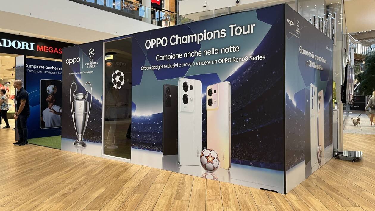 Immagine di Oppo Reno8 Series e UEFA Champions League vi aspettano ad Arese!
