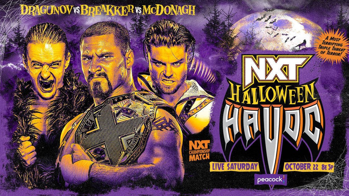 Immagine di La card di WWE NXT Halloween Havoc, match a tre per il titolo del brand