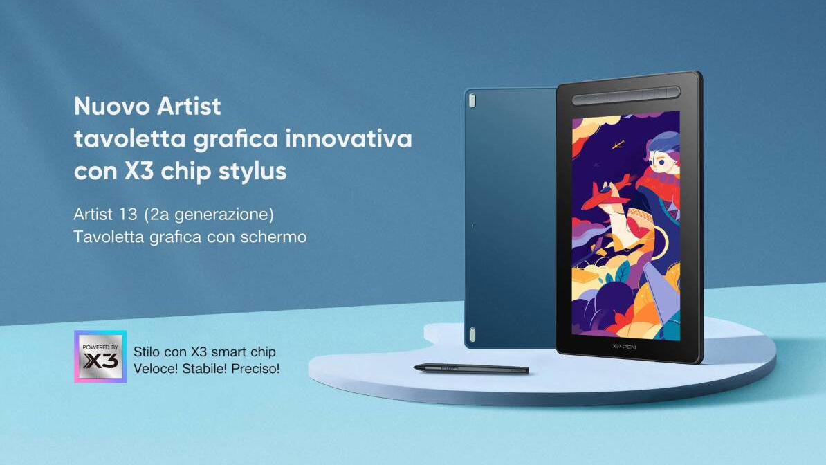 Immagine di XPPen Artist 13 (2 gen) è il nuovo display da disegno e arriva in Europa il 28 ottobre