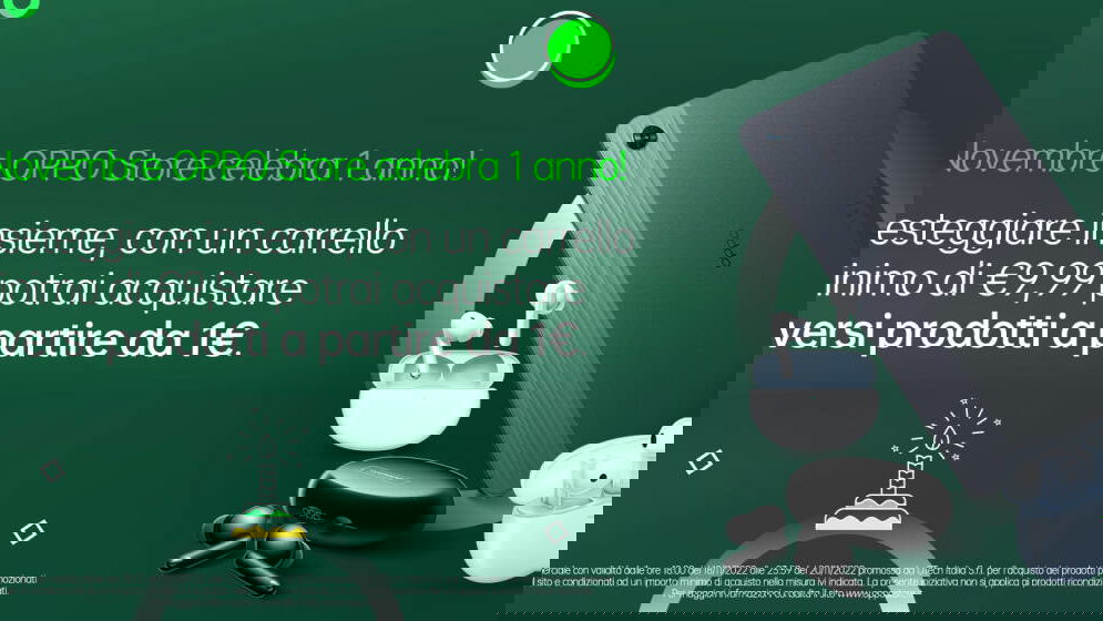 Immagine di Oppo Store, due giorni di super offerte per il primo compleanno