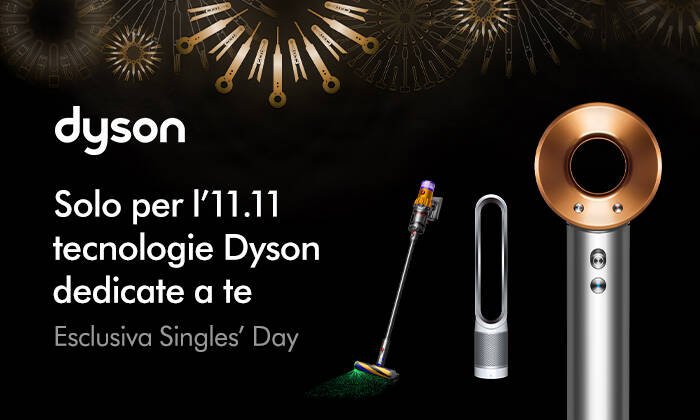 Immagine di Ecco tutte le offerte Dyson per il Singles Day! Sconti e kit in omaggio!