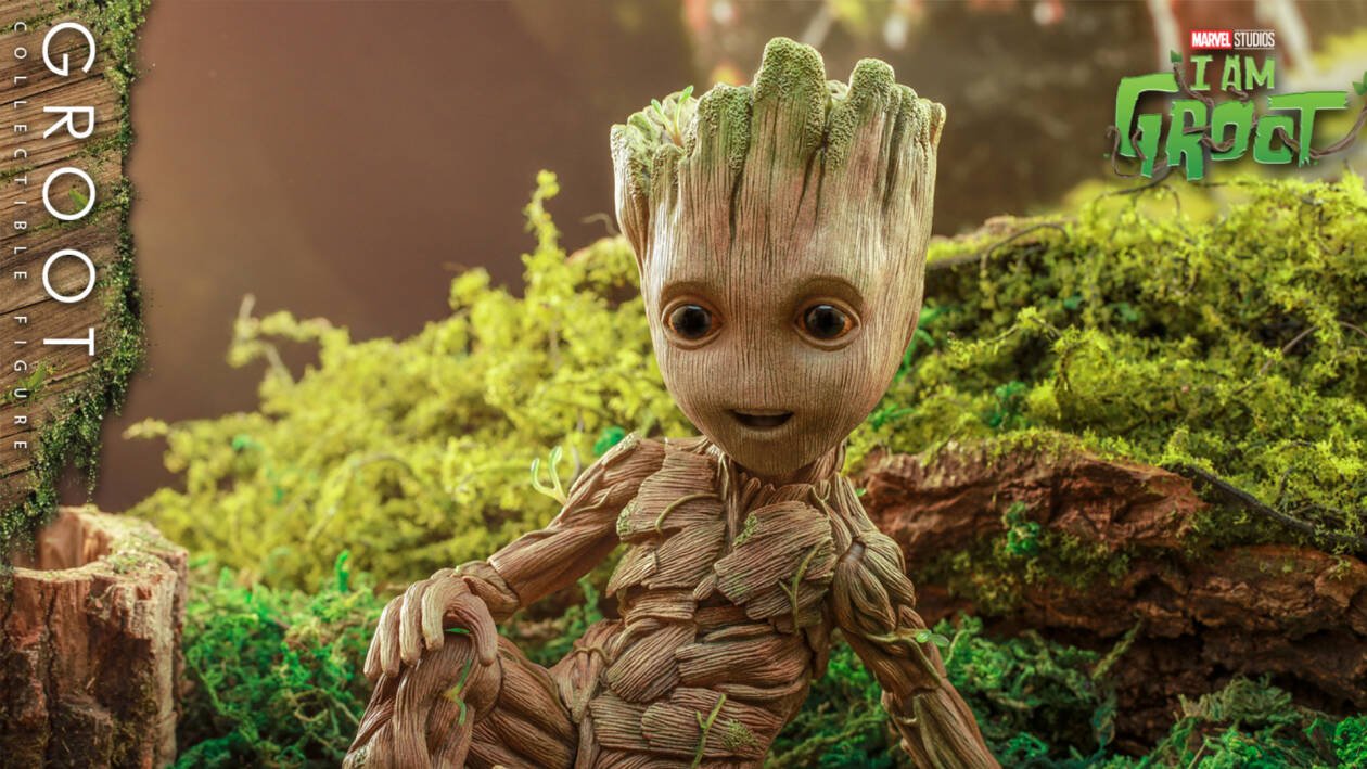 Immagine di I am Groot: la nuova action figure dal cortometraggio Disney Plus