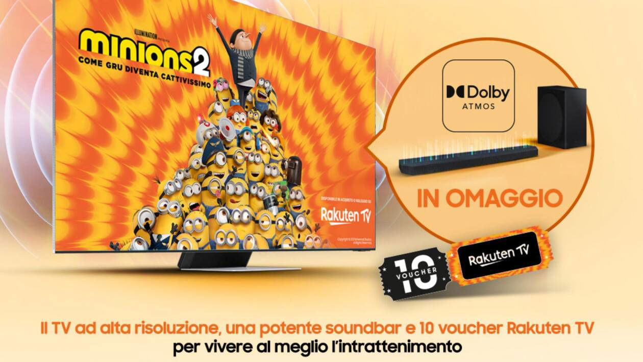 Immagine di Soundbar Samsung gratis e 10 voucher Rakuten TV! Scopri come ottenerli