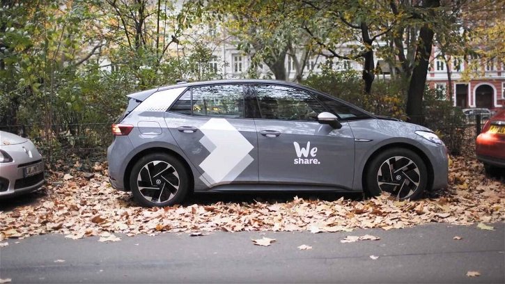 Immagine di Volkswagen vende il servizio di car sharing elettrico WeShare