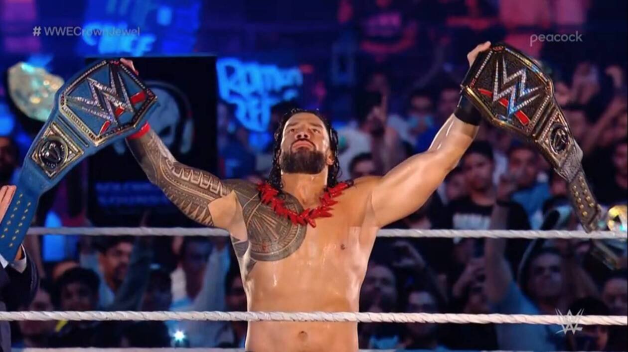Immagine di I risultati di WWE Crown Jewel 2022, Roman Reigns sconfigge Logan Paul