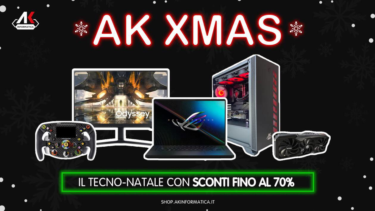 Immagine di AK XMAS, sconti fino al 70% su PC e gaming