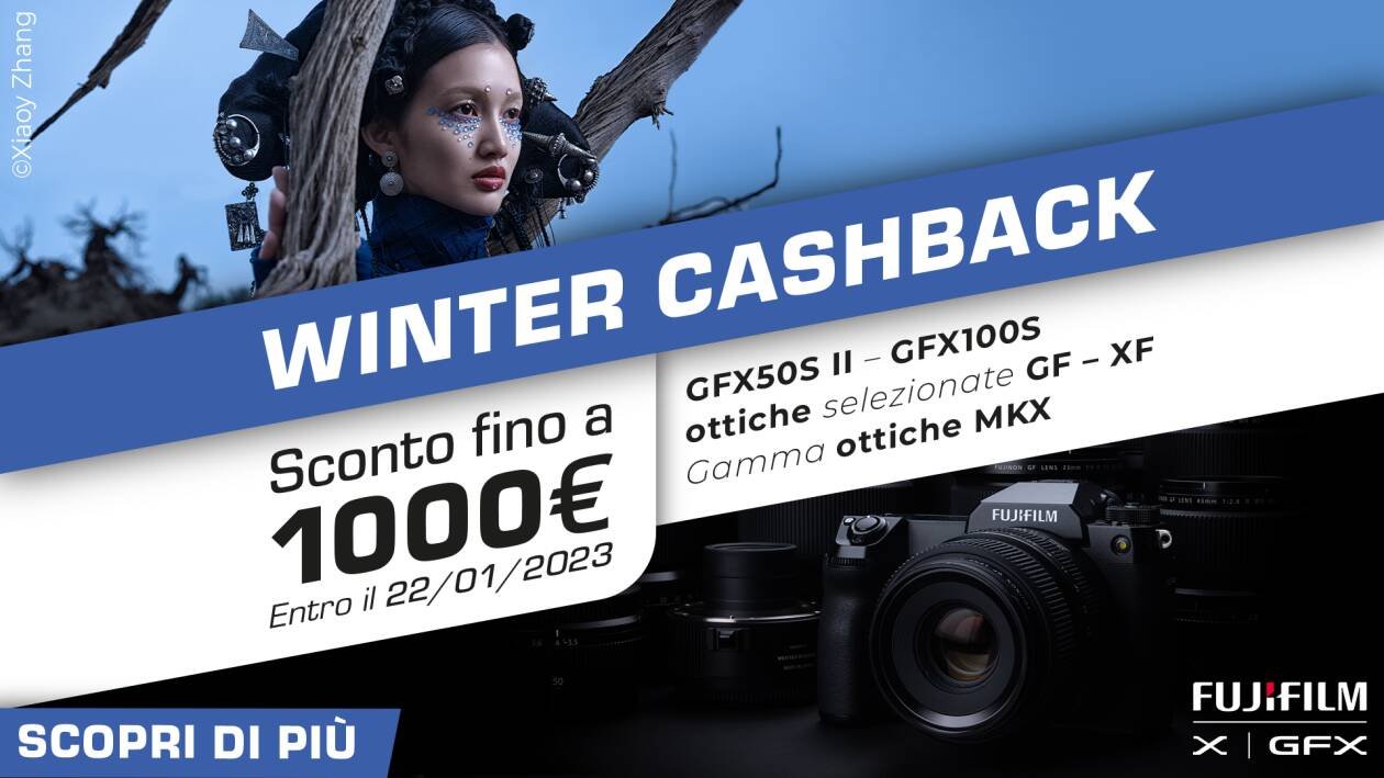 Immagine di FUJIFILM: fino a 1000€ in meno su fotocamere e obiettivi con Winter Cashback!