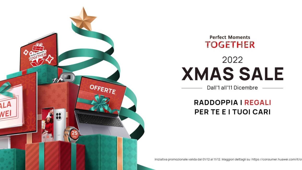 Immagine di Tantissime offerte di Natale su Huawei Store, sconti e regali per tutti!