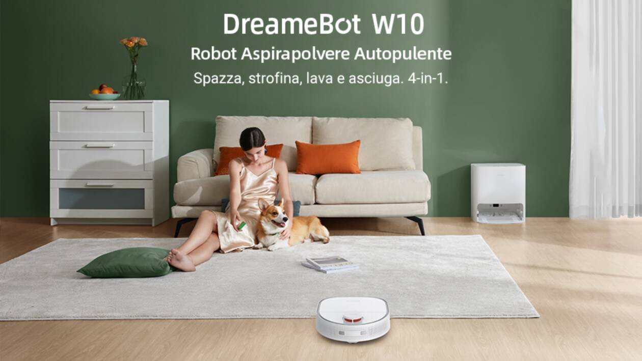 Immagine di Dreame W10: robot aspirapolvere 4 in 1 autosvuotante a metà prezzo!