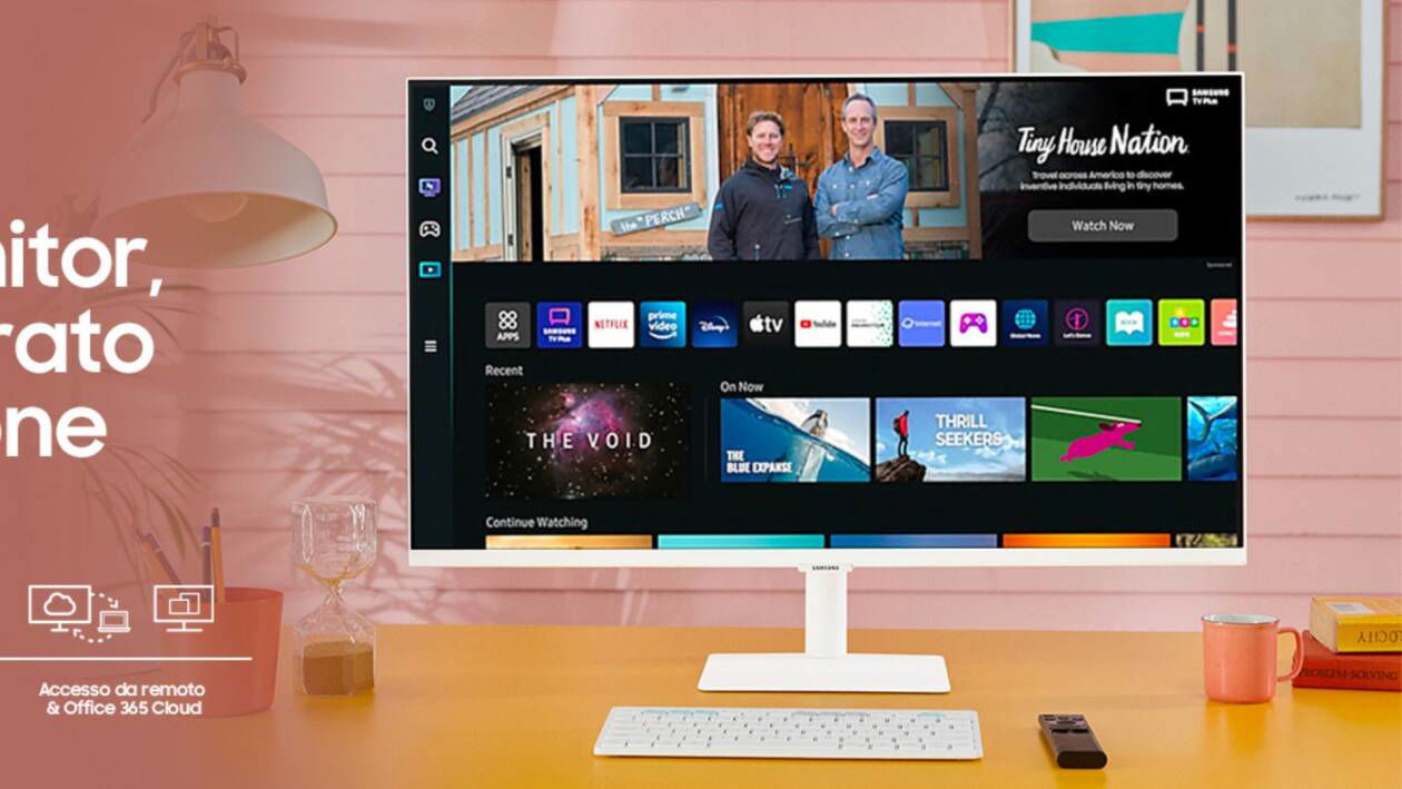 Immagine di Samsung M5, monitor e Smart TV insieme al prezzo più basso di sempre!