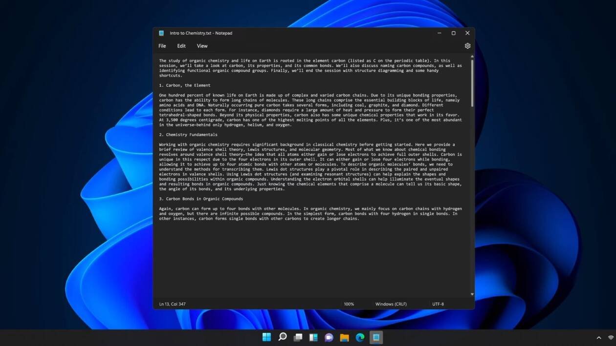 Immagine di Windows 11, su Blocco Note arrivano le schede