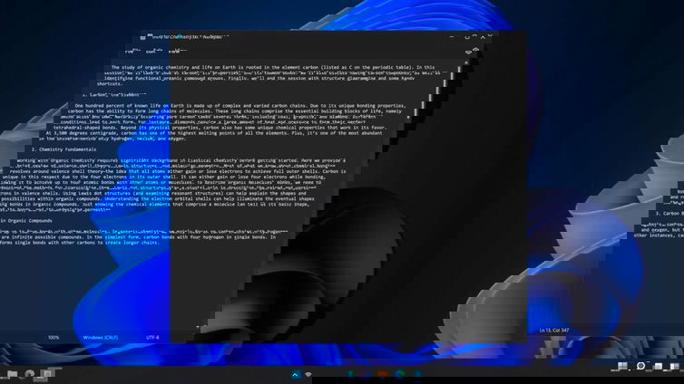 Immagine di Windows 11, su Blocco Note arrivano le schede