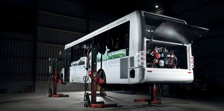 Immagine di Kleanbus, il kit di conversione per autobus elettrici