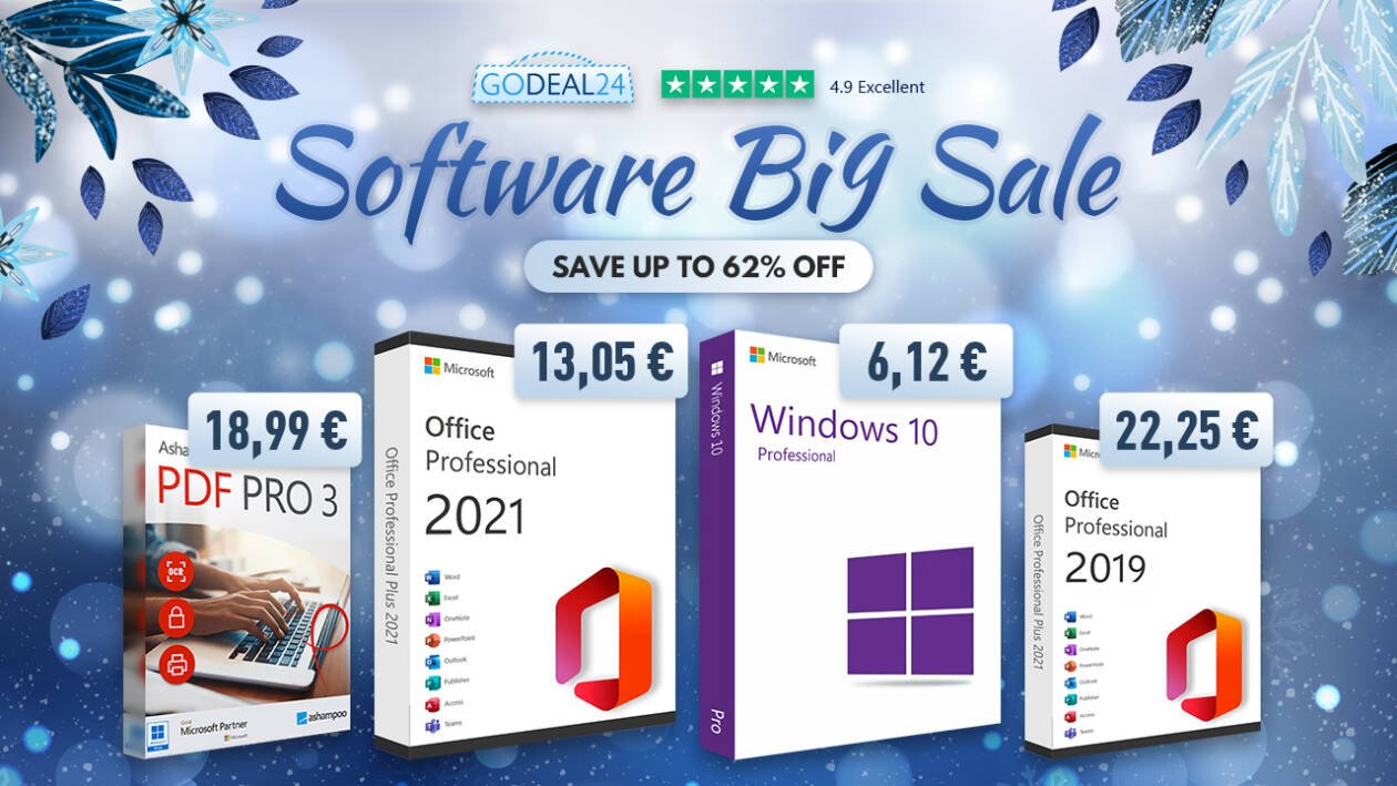 Immagine di Software scontati su GoDeal24: Windows 10 a soli 6,12€ e Office 2021 a 13,05€!