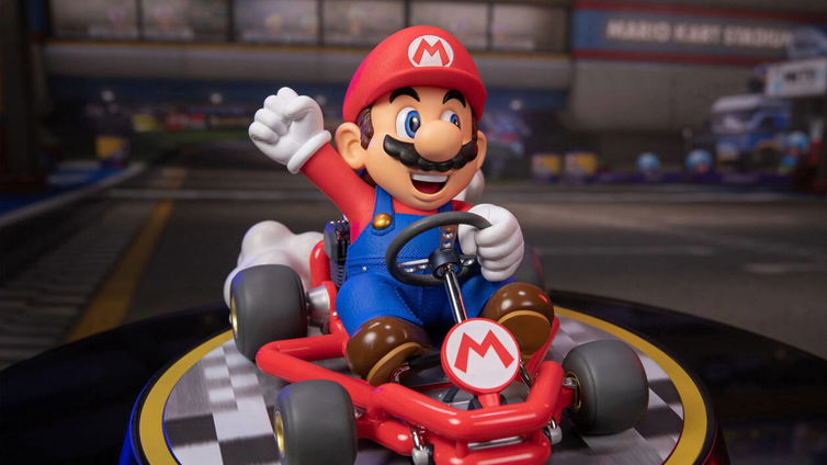 Immagine di Mario Kart a tutto gas con la nuova statua First 4 Figures