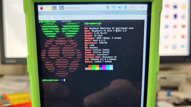 Immagine di Raspberry Pi diventa un palmare snello e verde
