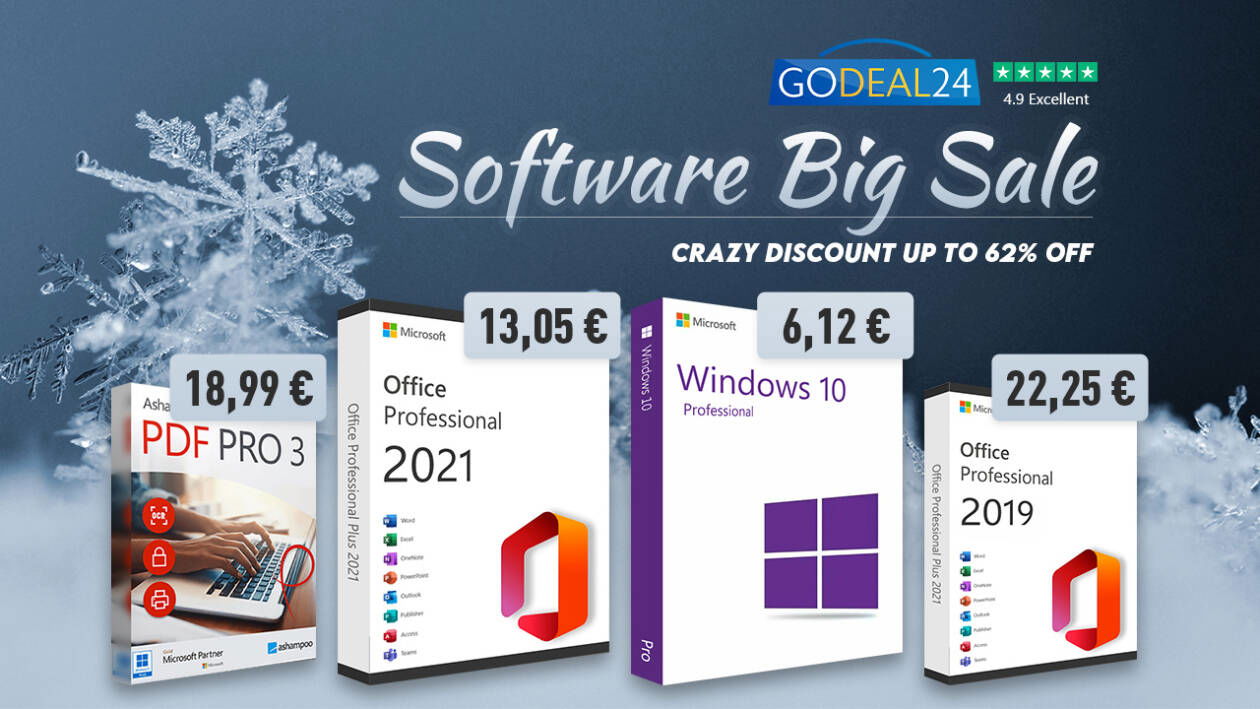 Immagine di Dove comprare Windows 10, Office e altri software? Grandi sconti per gli Office Software Sale di GoDeal24