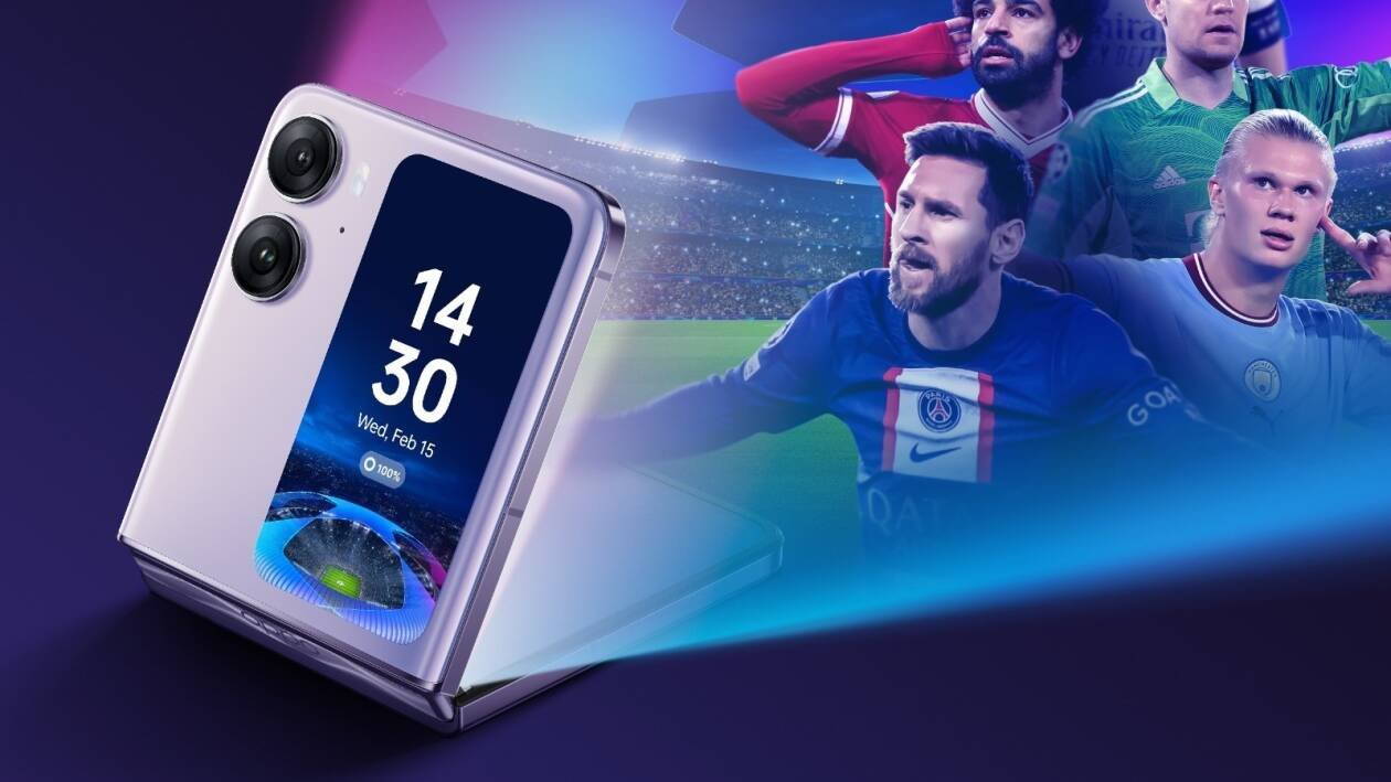 Immagine di Oppo Find N2 Flip sarà lo smartphone ufficiale della UEFA Champions League