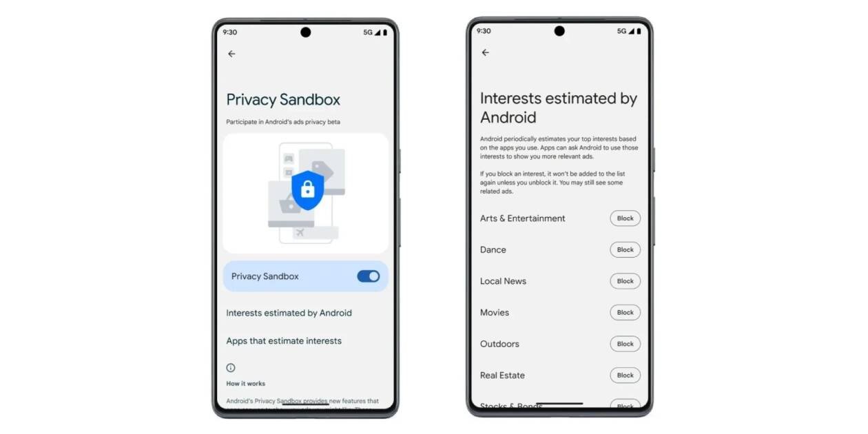 Immagine di Privacy Sandbox disponibile in Beta, Android è sempre più attento alla sicurezza