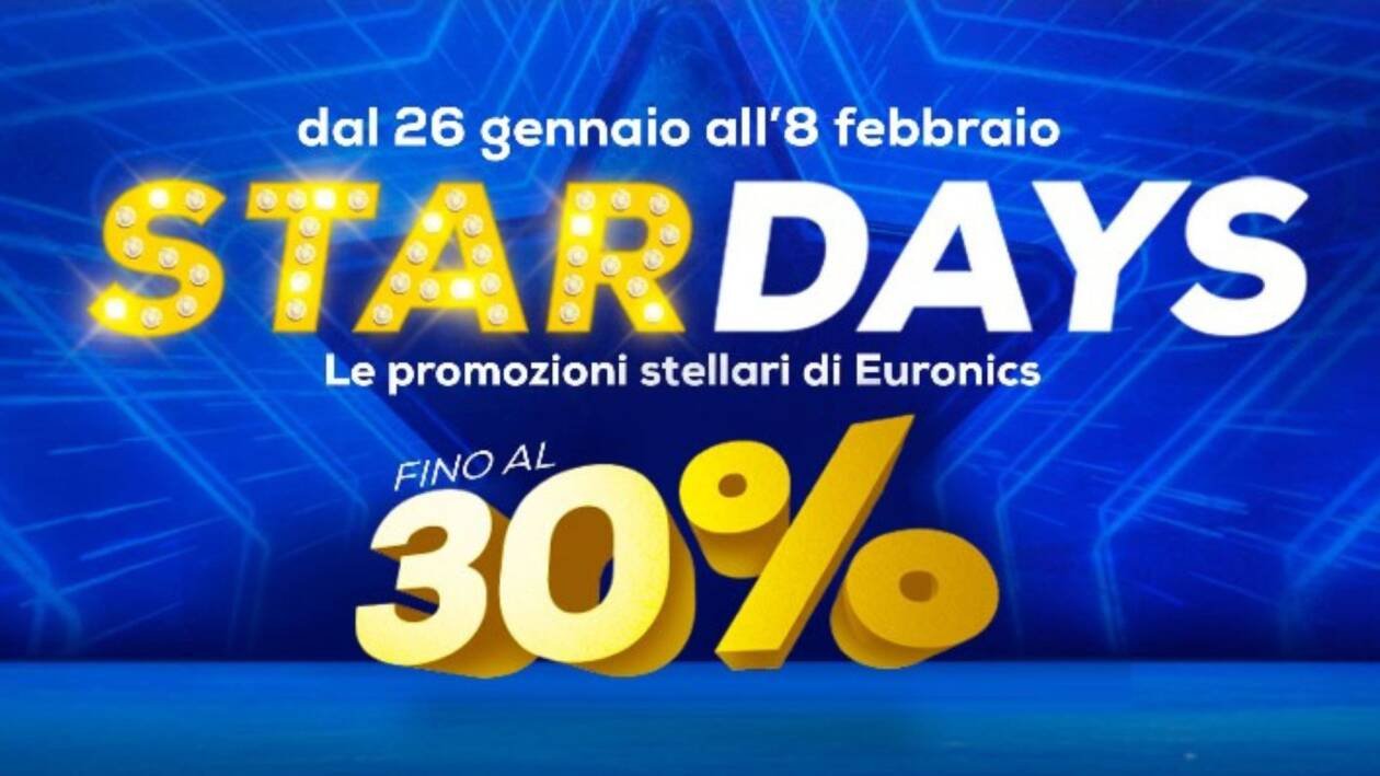 Immagine di PC e Notebook in sconto fino al 30% per gli Stars Days Euronics