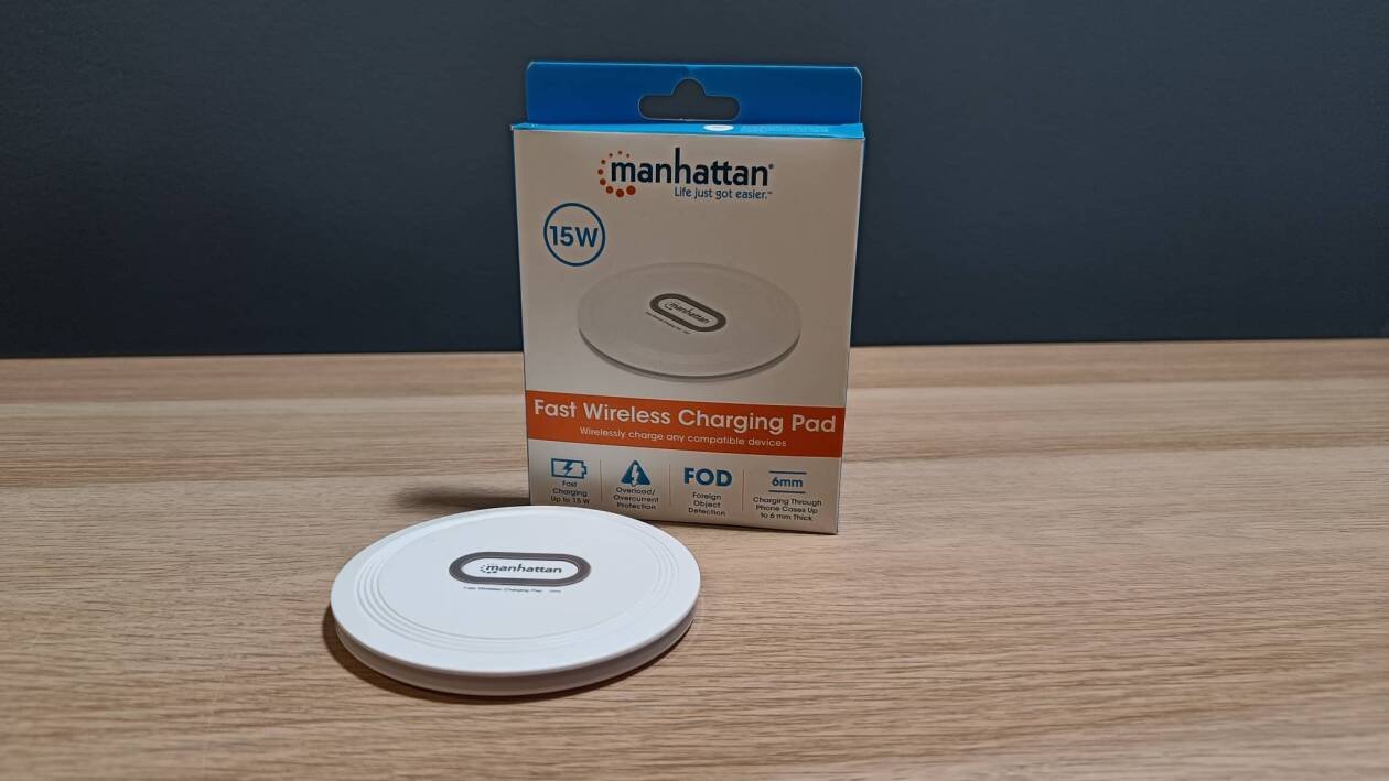 Immagine di Manhattan Fast Wireless Charging Pad, perfetto per la ricarica