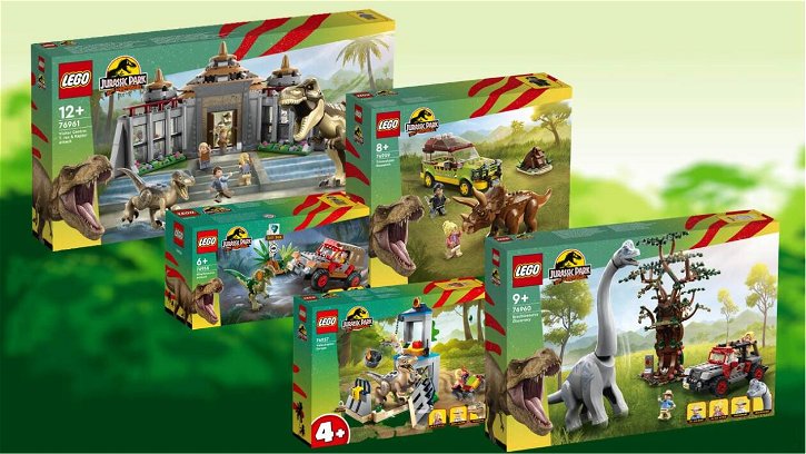 Immagine di LEGO: 5 nuovi set per festeggiare i 30 anni di Jurassic Park